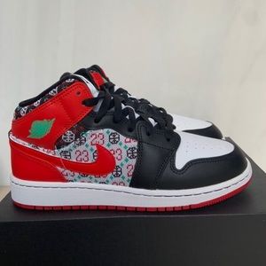 Air Jordan mid UGLY / red white 6Y